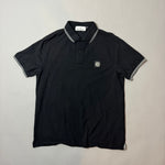 Load image into Gallery viewer, Stone Island Black Polo Shirt - XXL
