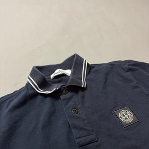 Stone Island Navy Blue Polo Shirt - Small