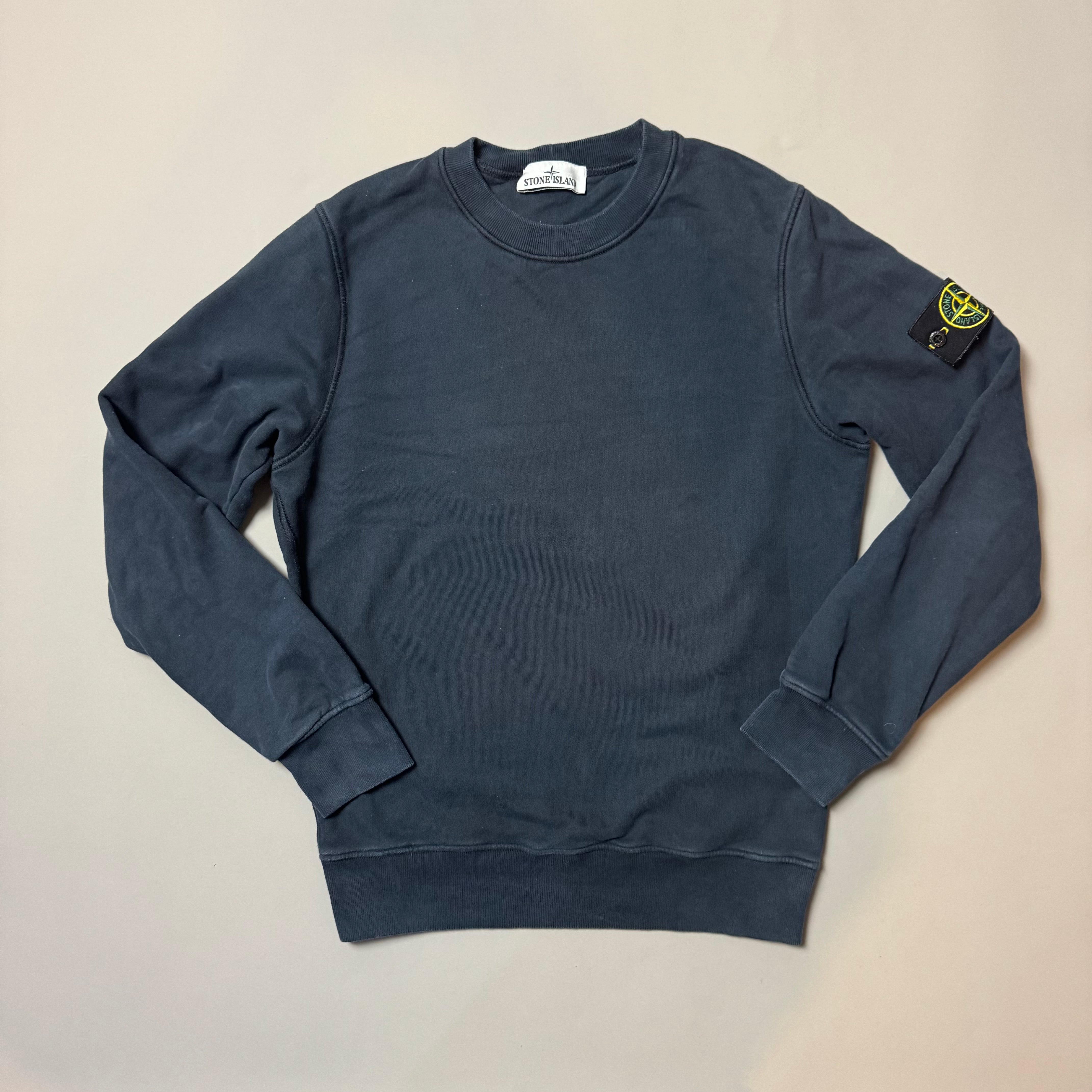 Stone Island Navy Sweatshirt - Small