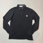 Load image into Gallery viewer, Stone Island Black Long Sleeve Polo - Medium
