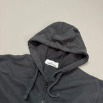 Load image into Gallery viewer, Stone Island Black Zip Up Hoodie - Large
