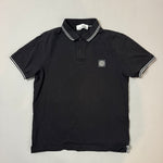 Load image into Gallery viewer, Stone Island Black Polo Shirt - Large
