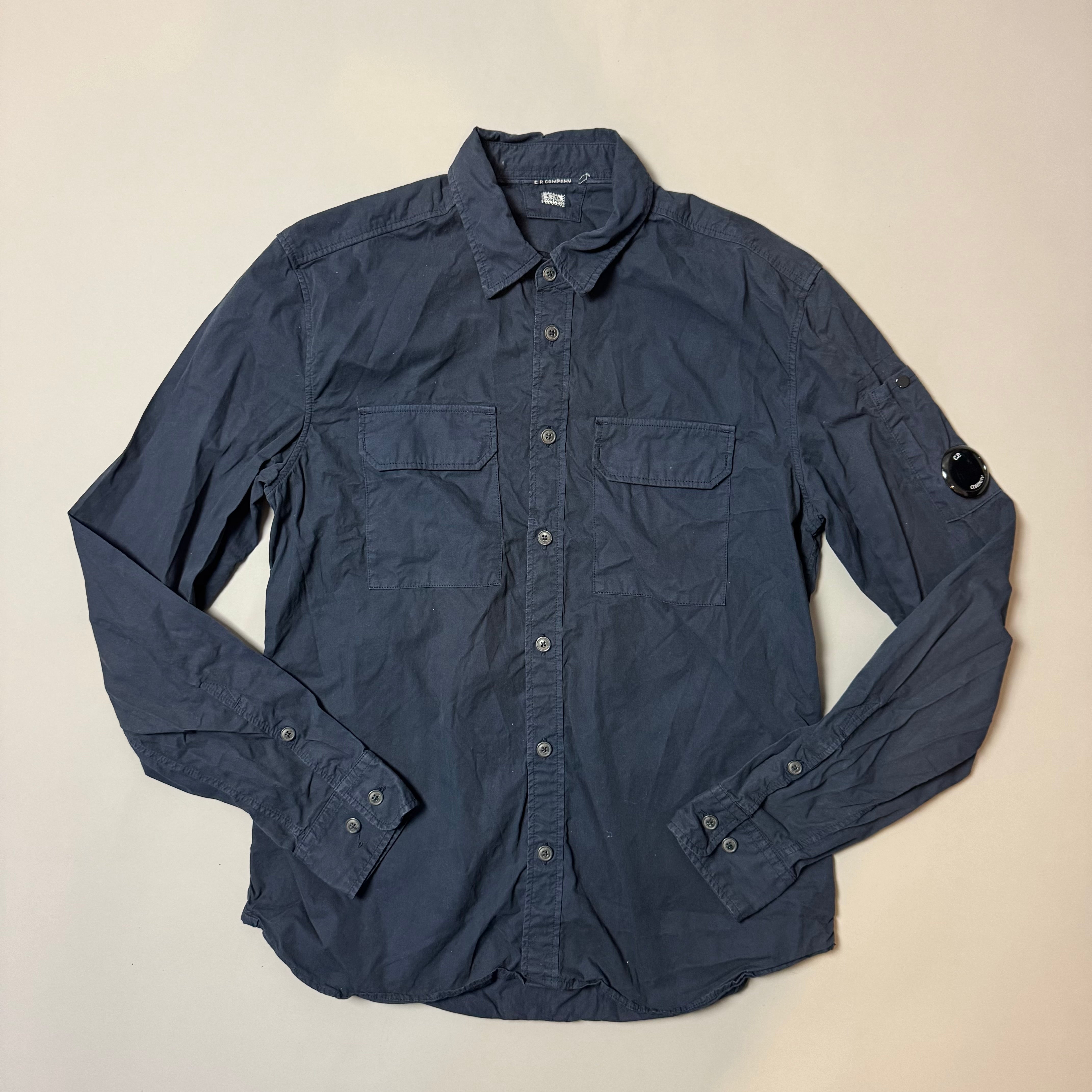 C.P Company Navy Blue Overshirt - Small
