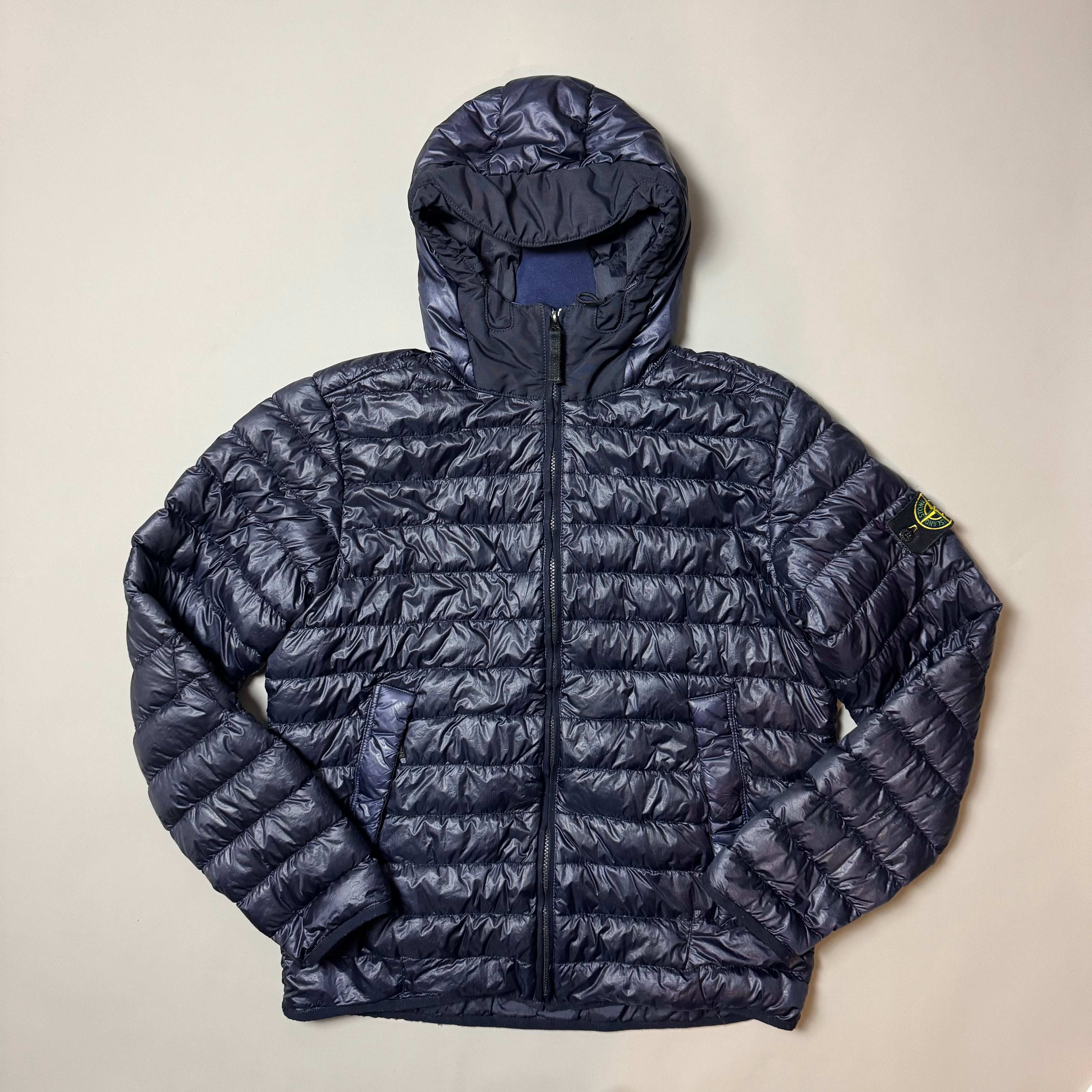 Stone Island Navy Garment Dyed Down26 GR X SQMN - XL