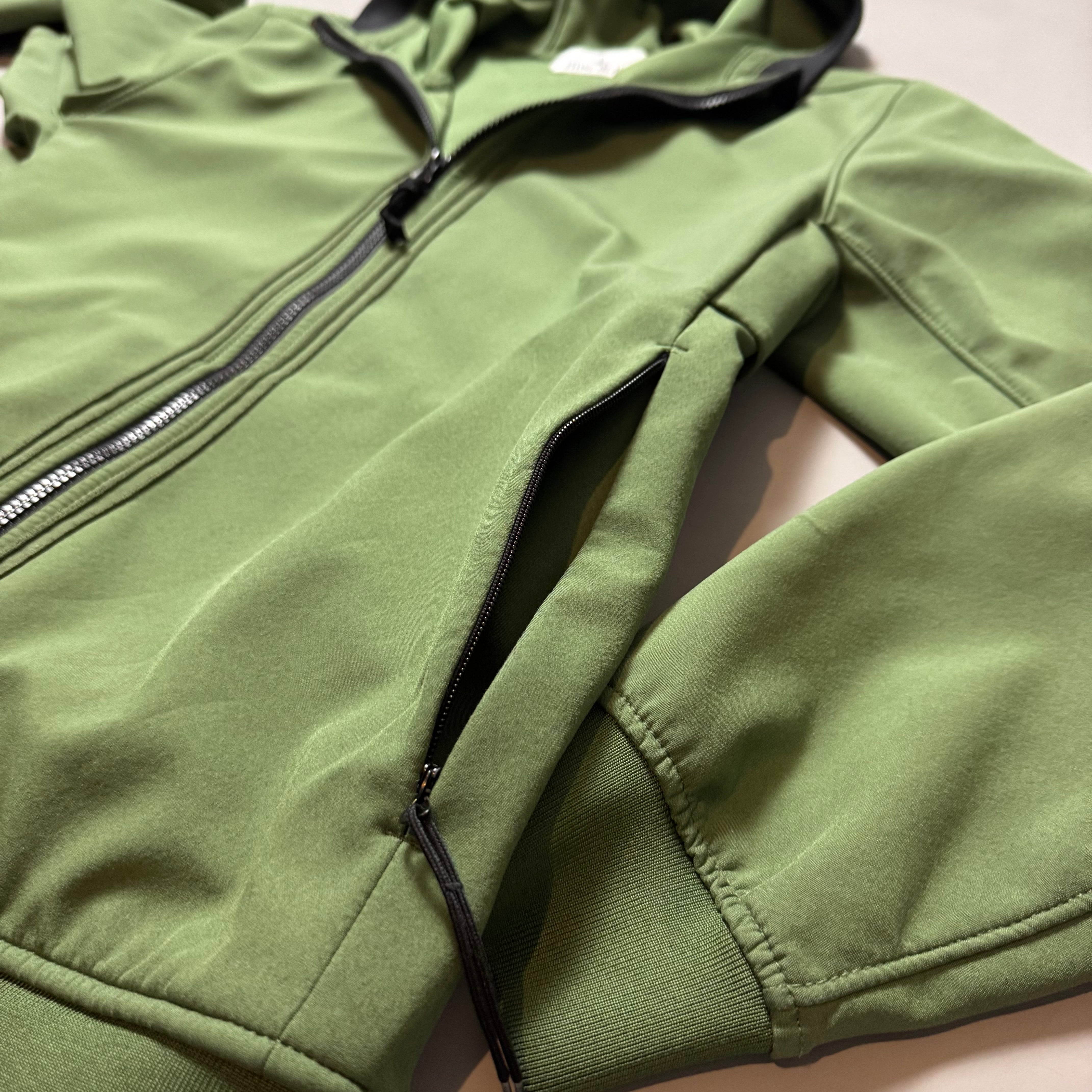 Stone Island Olive Green Soft Shell R - Medium