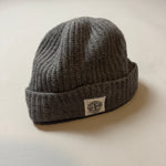 Load image into Gallery viewer, Stone Island Grey Ribbed Wool Patch Beanie

