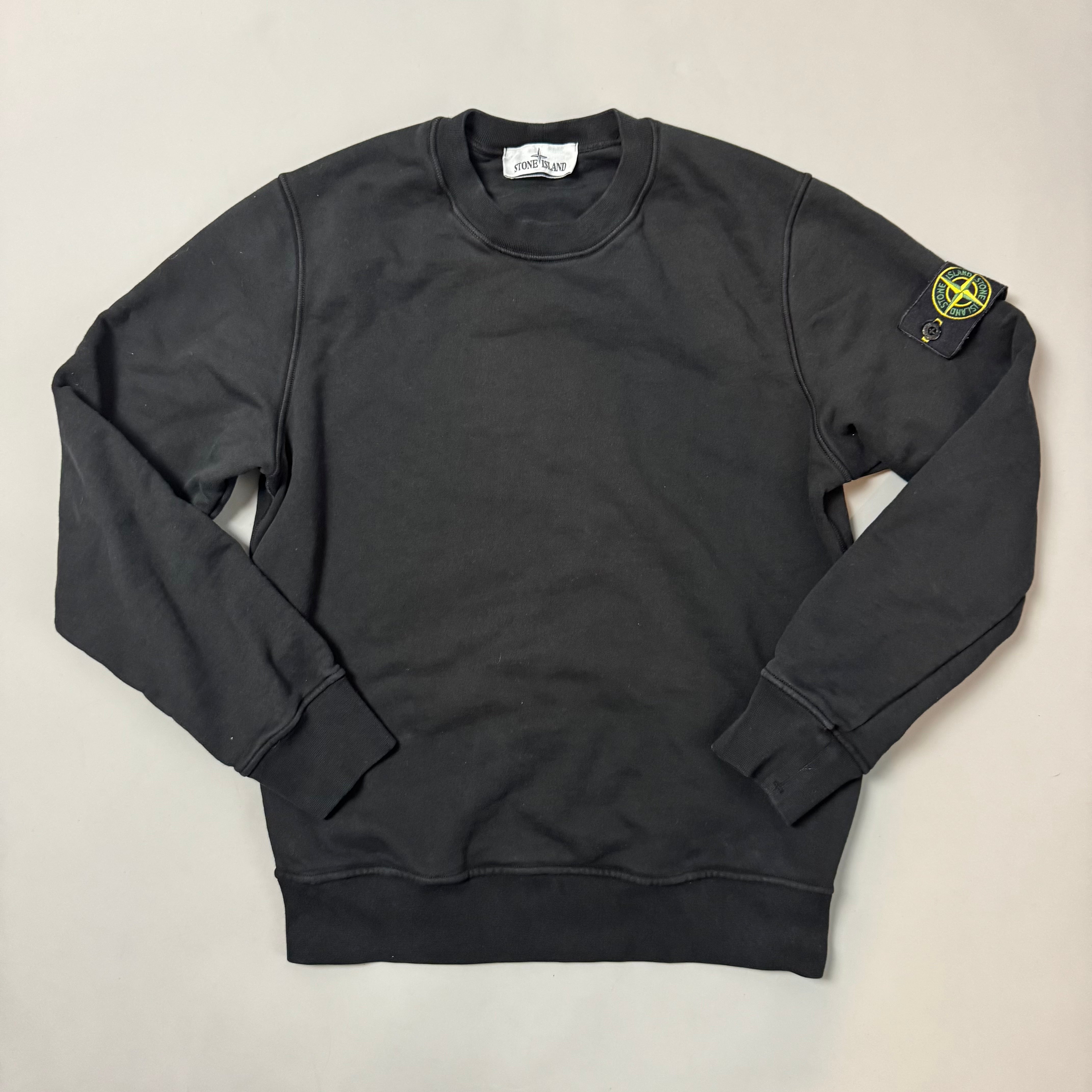 Stone Island Black Sweatshirt - Large