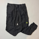 Load image into Gallery viewer, Stone Island Black Linen Trousers - W33
