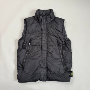 Stone Island Black Crinkle Reps R NY Down Gilet - Small