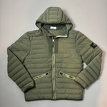 Load image into Gallery viewer, Stone Island Green Loom Woven Down Chambers Stretch Nylon-Tc Jacket - Large
