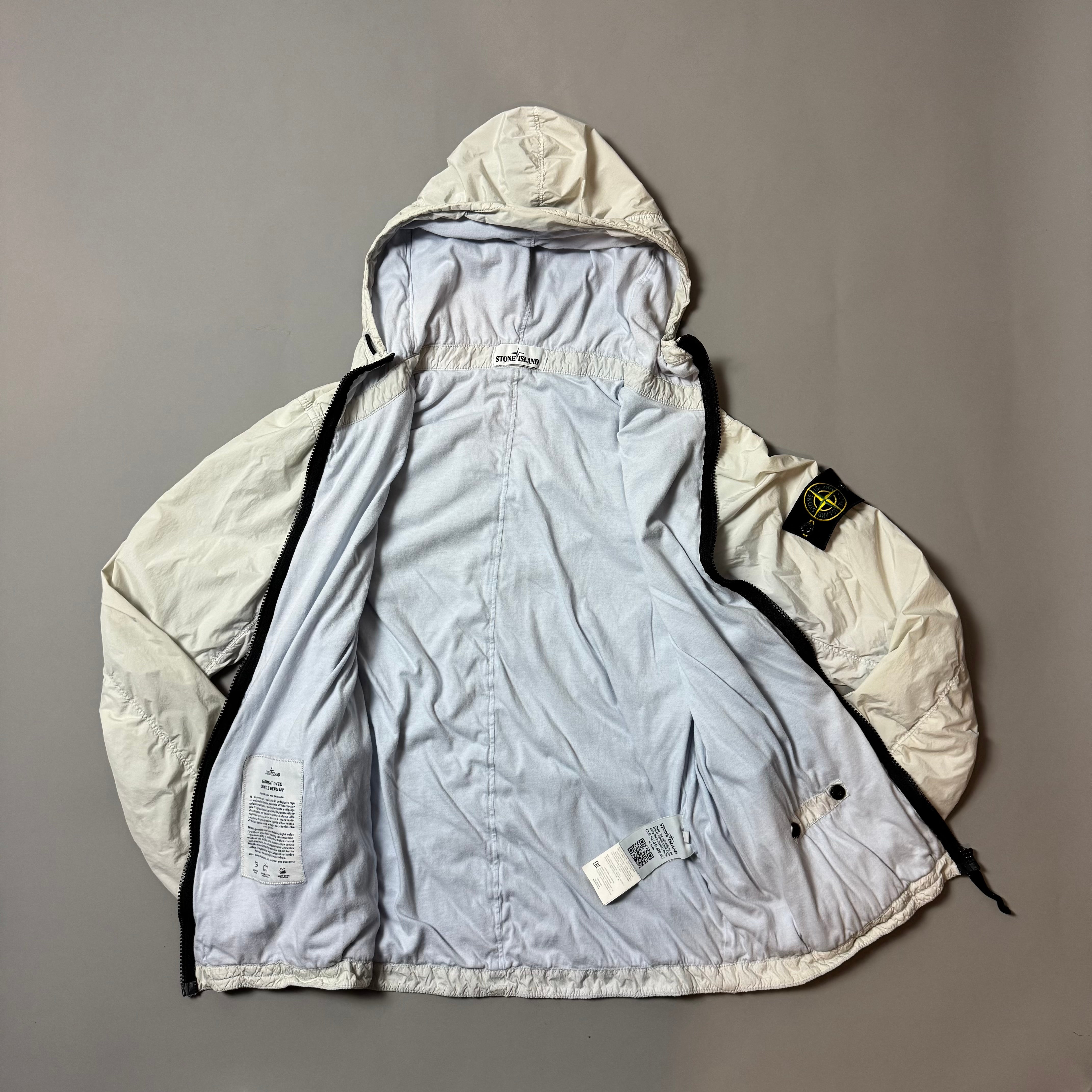 Stone Island Ice Blue Crinkle Reps NY Jacket - Medium