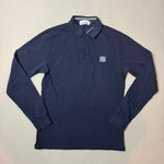 Load image into Gallery viewer, Stone Island Navy Long Sleeve Polo - Medium
