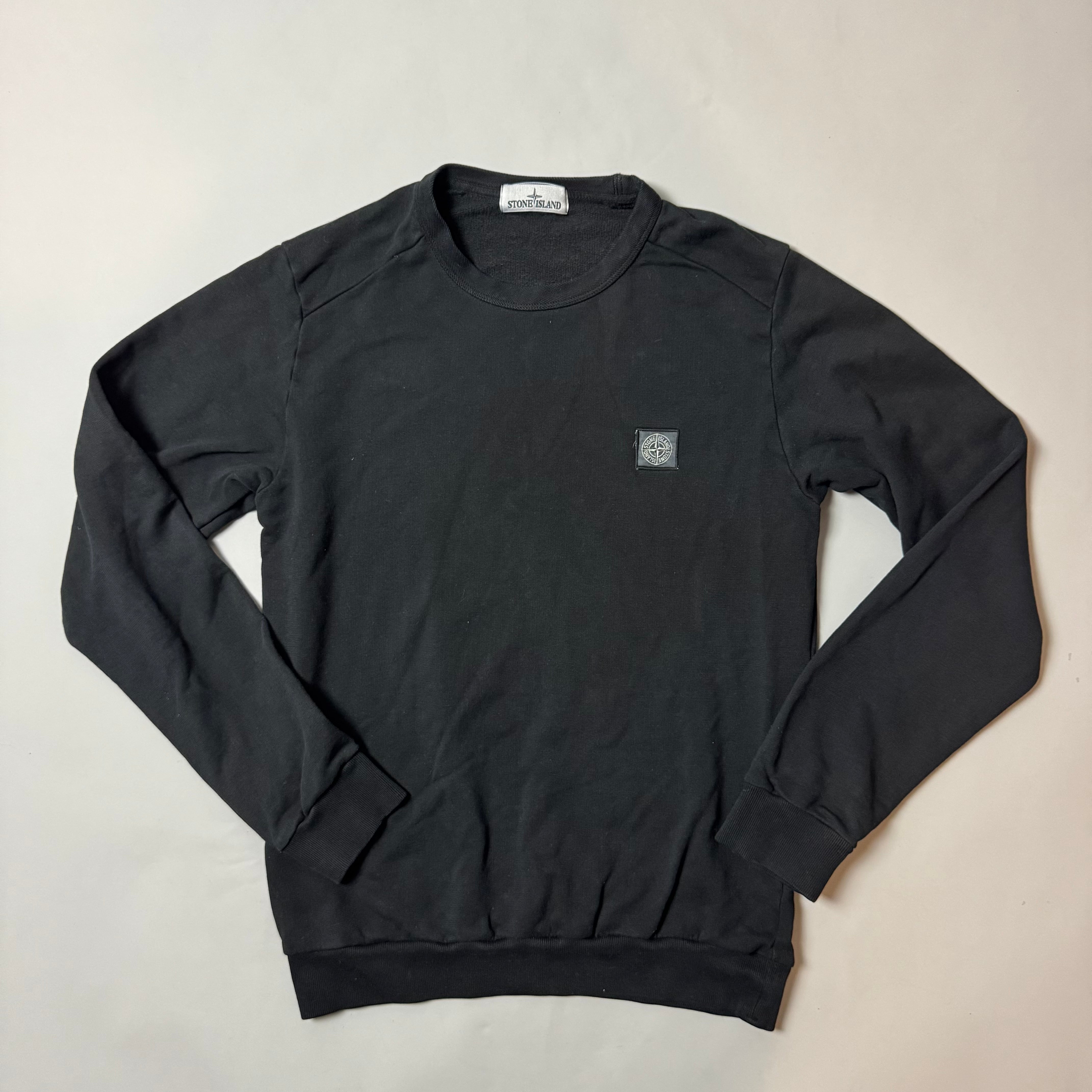 Stone Island Black Sweatshirt - Large