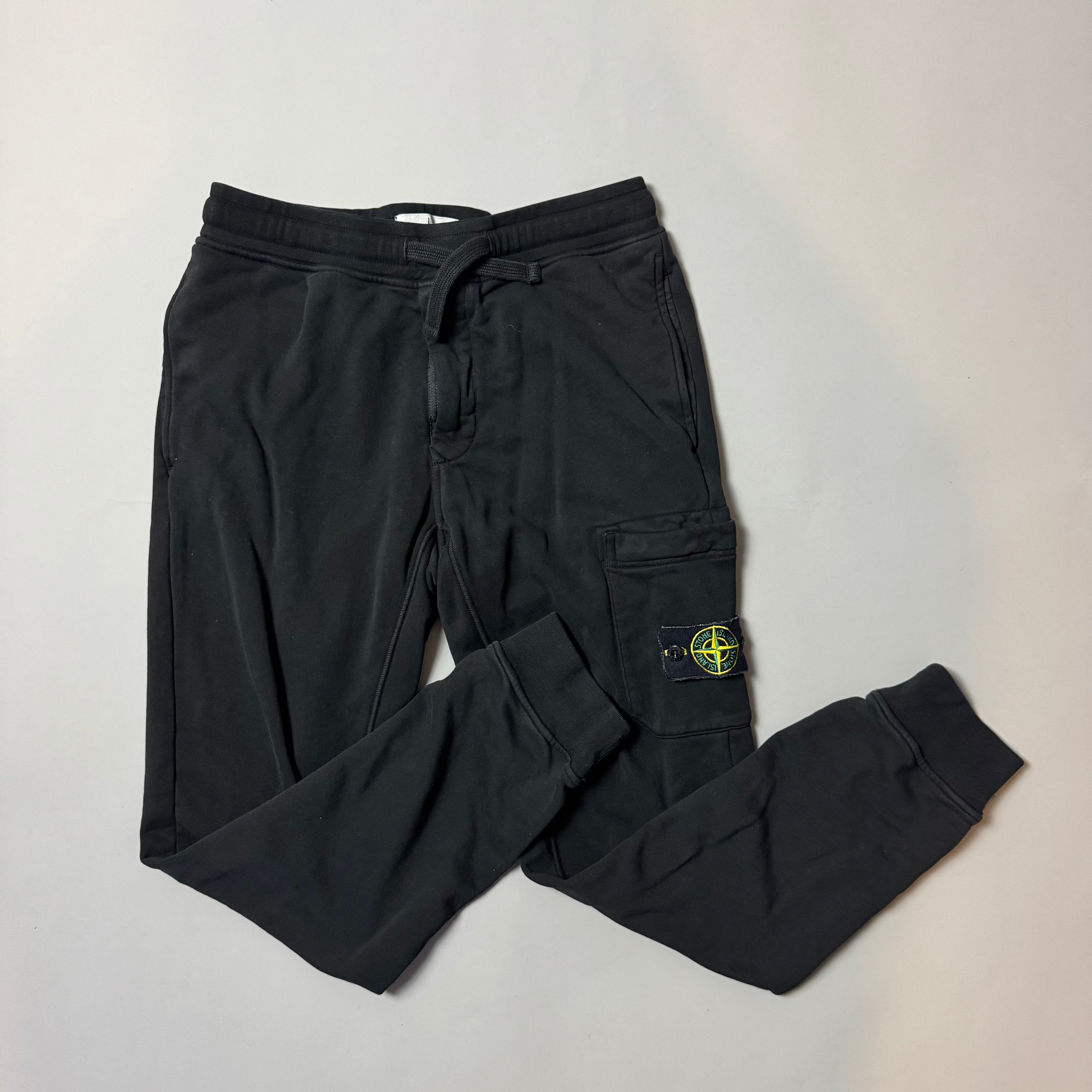 Stone Island Black Joggers - Small