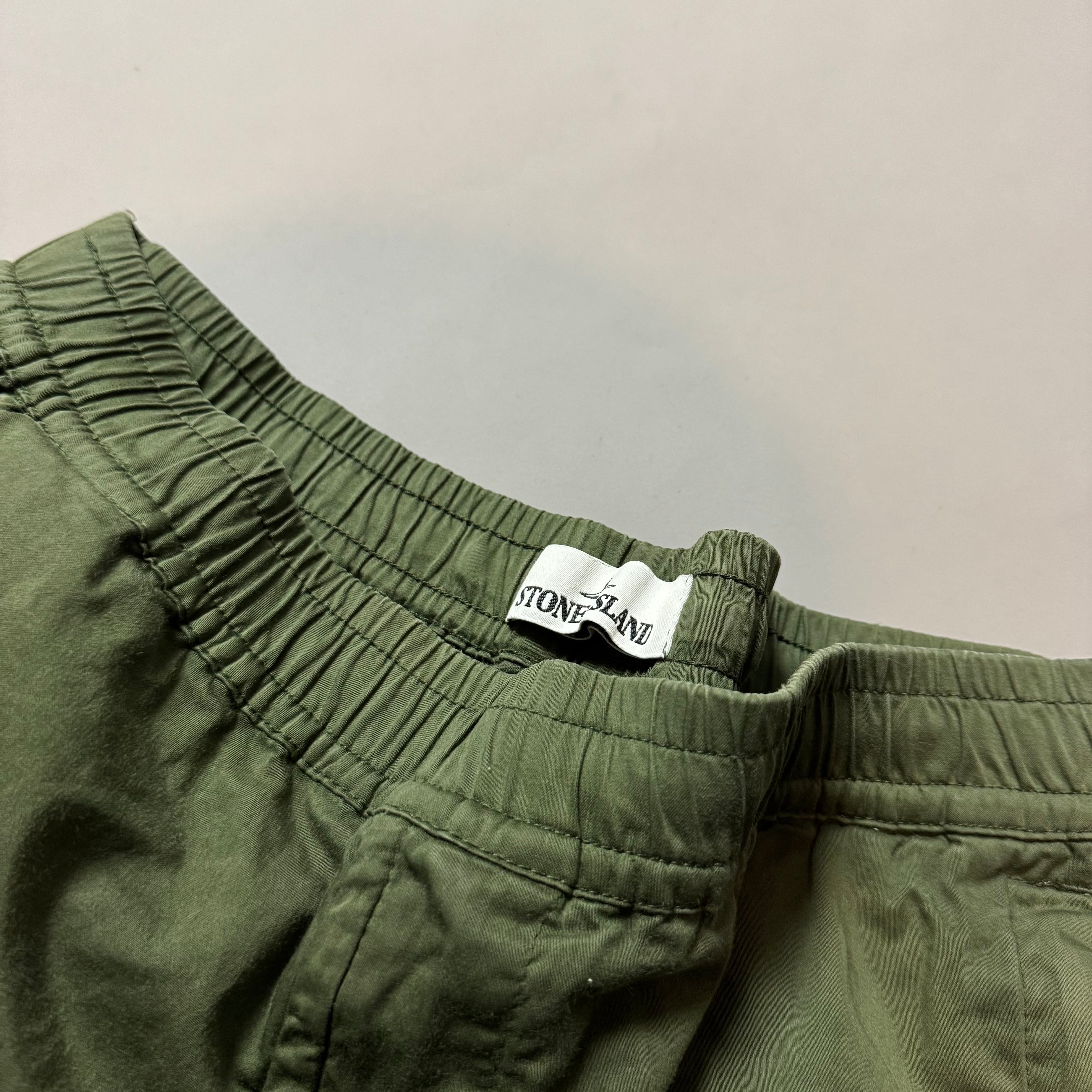 Stone Island Green RE-T Cargo Trousers - W32