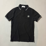 Load image into Gallery viewer, Stone Island Black Polo Shirt - Small
