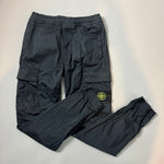 Load image into Gallery viewer, Stone Island Black RE-T Cargo Trousers - W30
