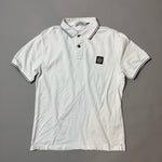 Load image into Gallery viewer, Stone Island White Polo Shirt - Large

