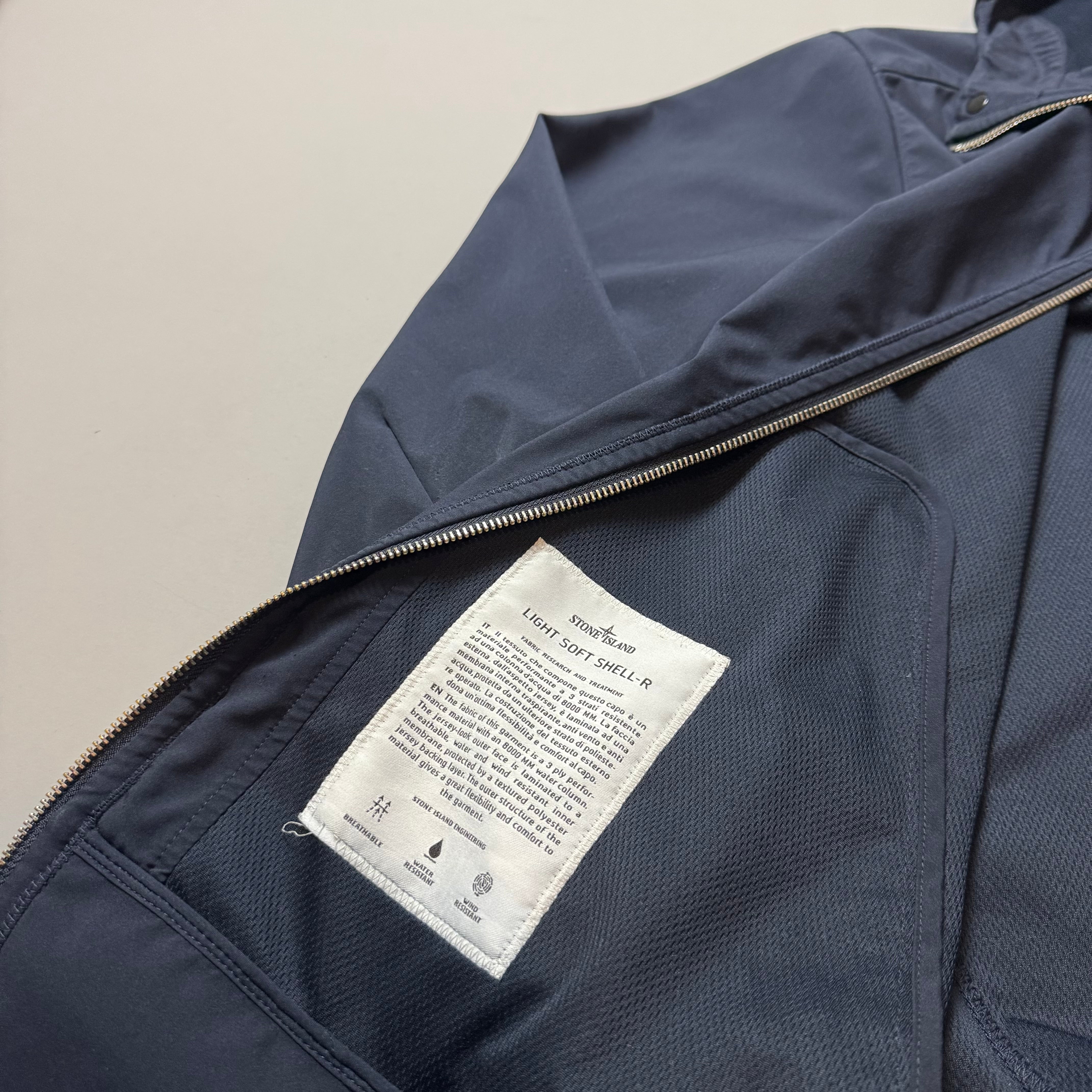 Stone Island Navy Blue Soft Shell R - XXL