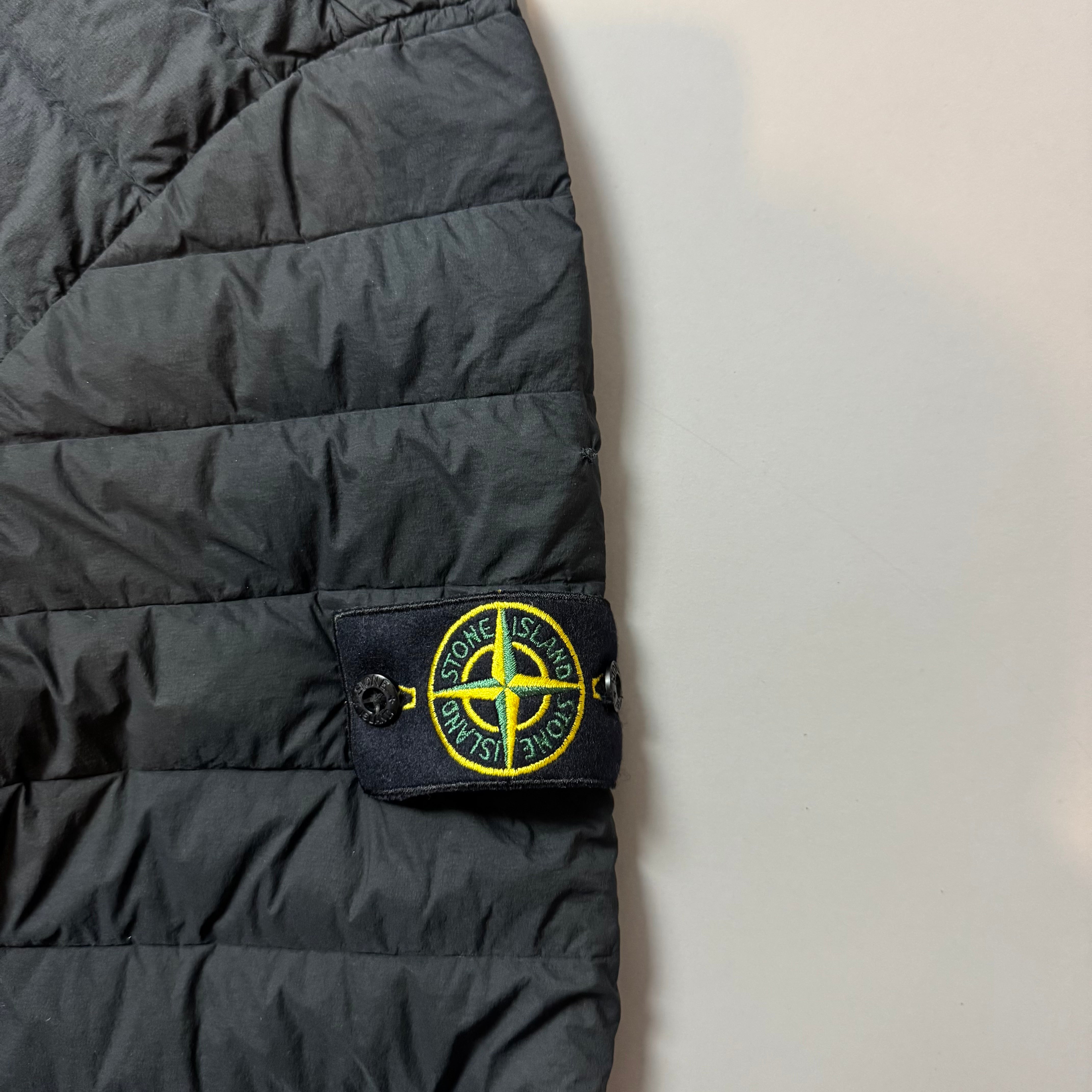 Stone Island Black Loom Woven Down Chambers Stretch Nylon-Tc Jacket - XXL