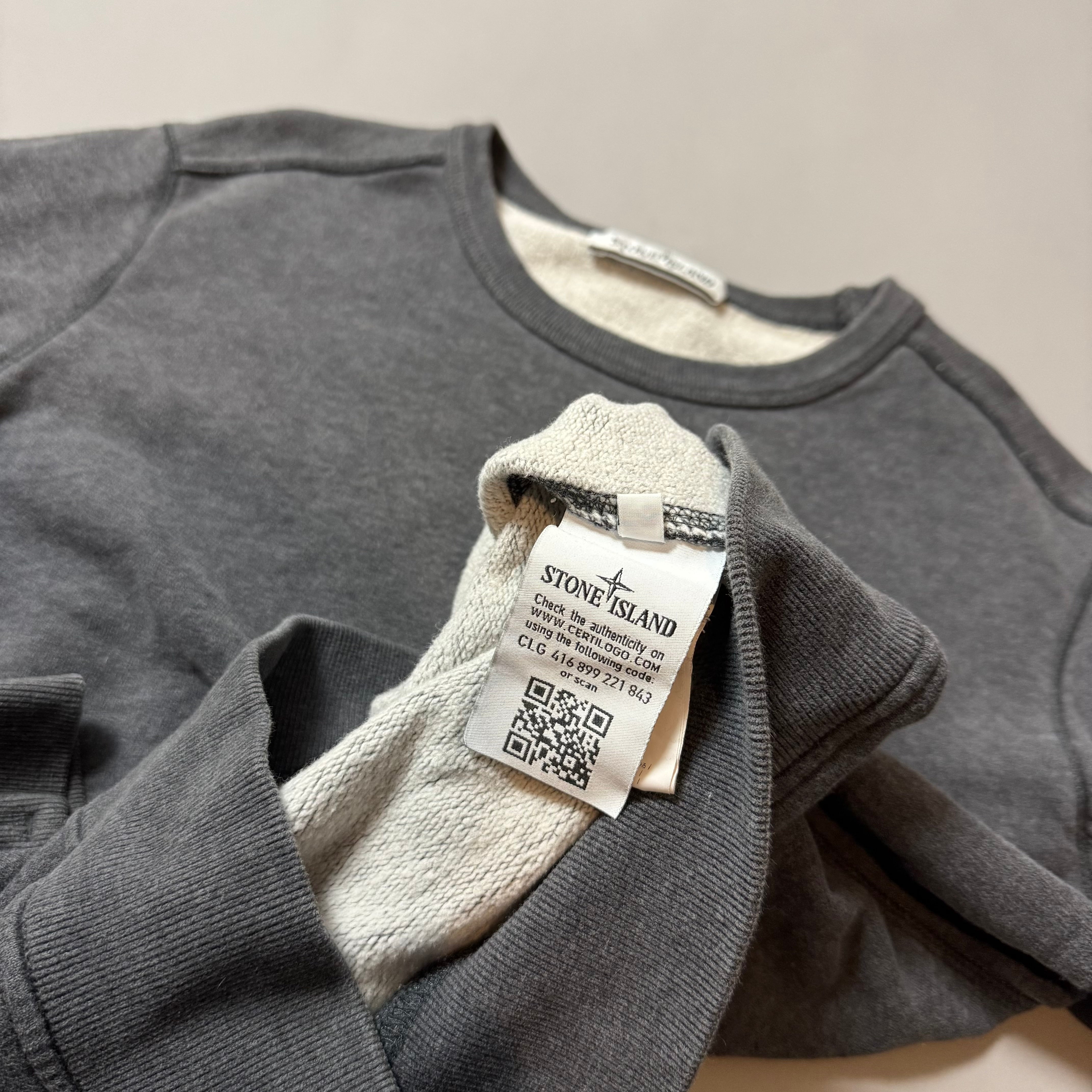 Stone Island Grey Sweatshirt - Small