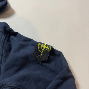 Stone Island Navy Zip Up Hoodie - XL