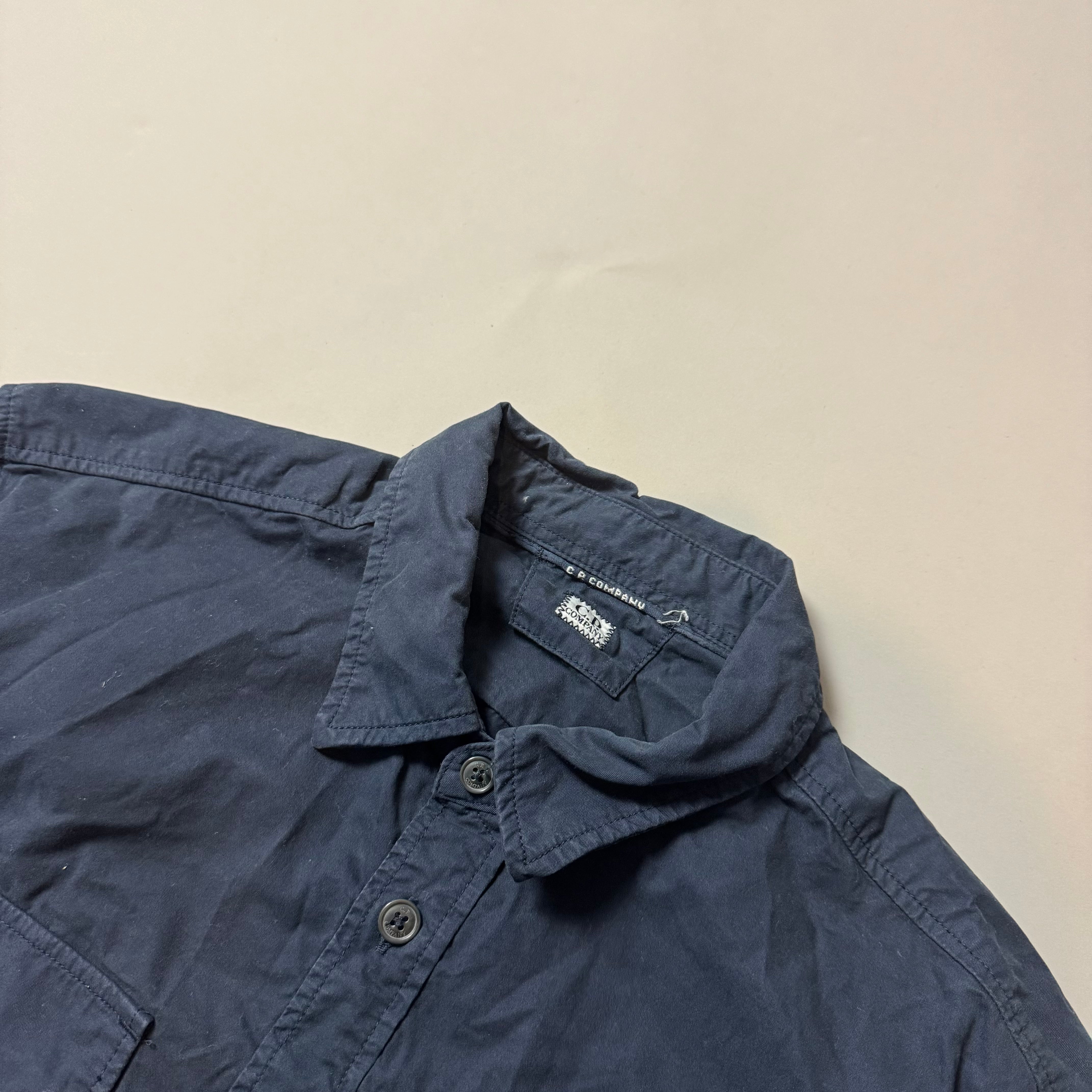 C.P Company Navy Blue Overshirt - Small