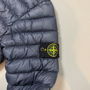 Stone Island Navy Garment Dyed Micro Yarn Down Jacket - Medium