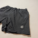 Load image into Gallery viewer, Stone Island Black Nylon Metal Shimmer Shorts - Large
