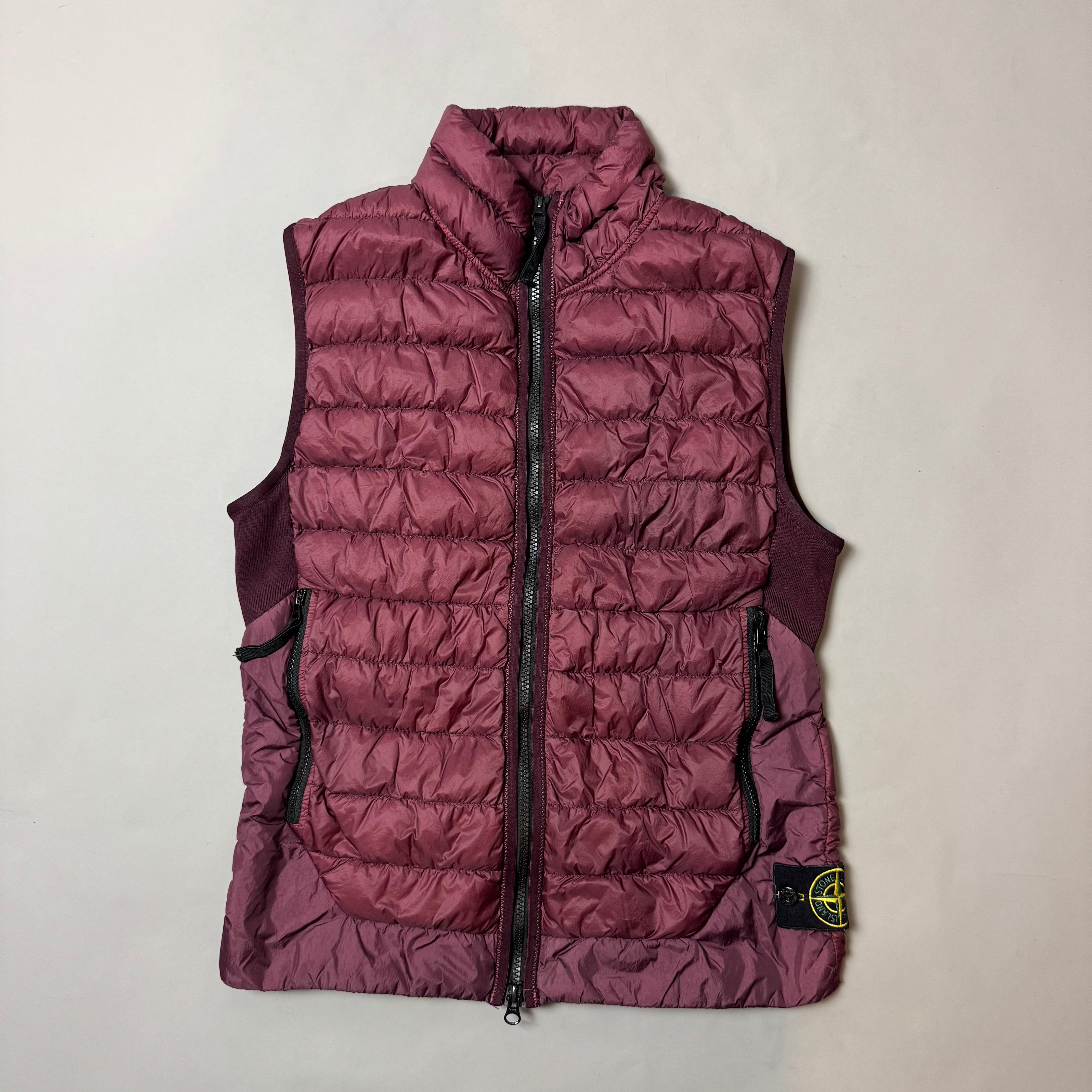 Stone Island Garment Dyed Micro Yarn Down Gilet - Small