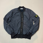 Load image into Gallery viewer, Stone Island Navy Crinkle Reps Cotton Lined Bomber Jacket - XL
