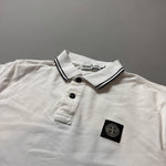Load image into Gallery viewer, Stone Island White Polo Shirt - Medium
