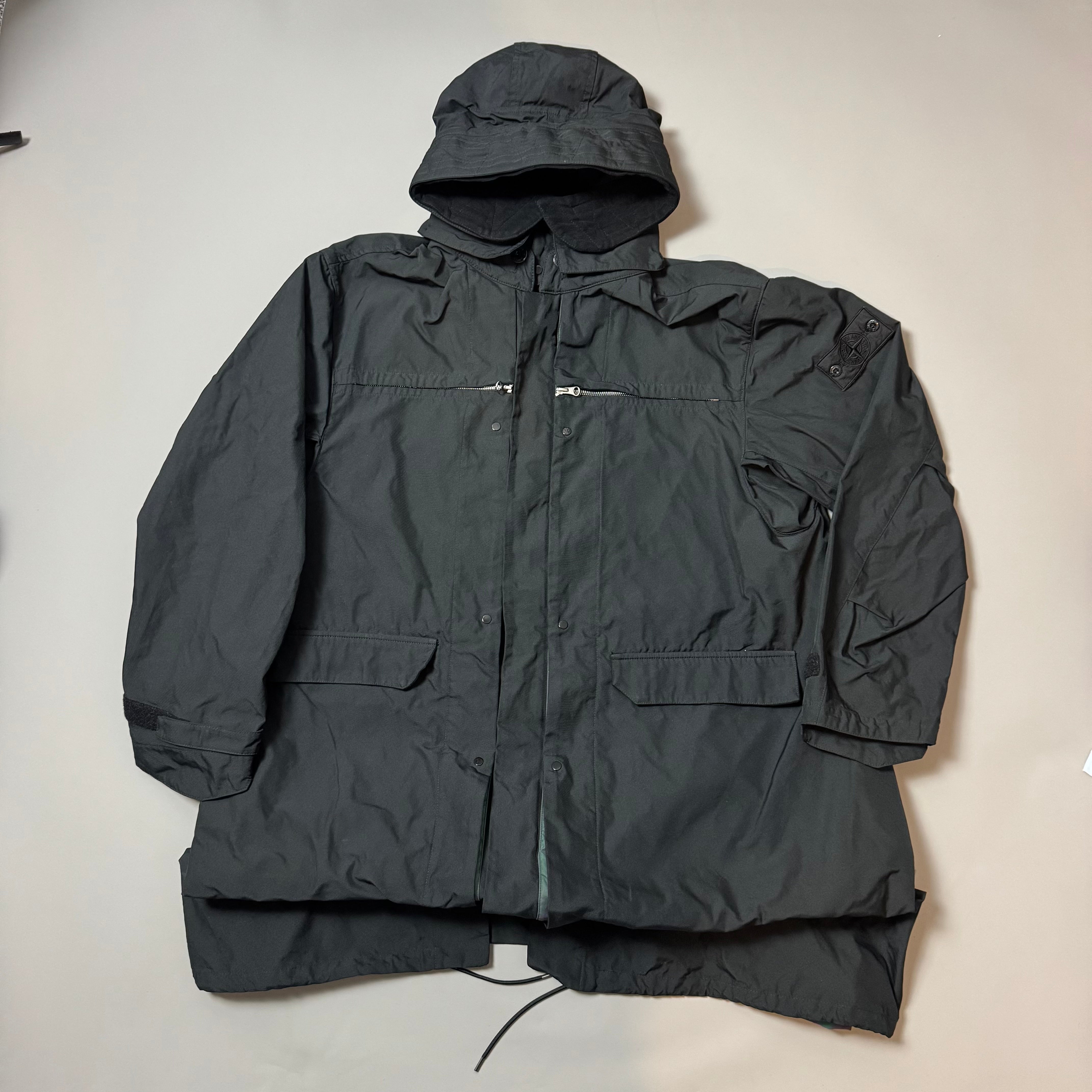 Stone Island Stealth Diagonal Polyester + Scarbeo Parka - XL