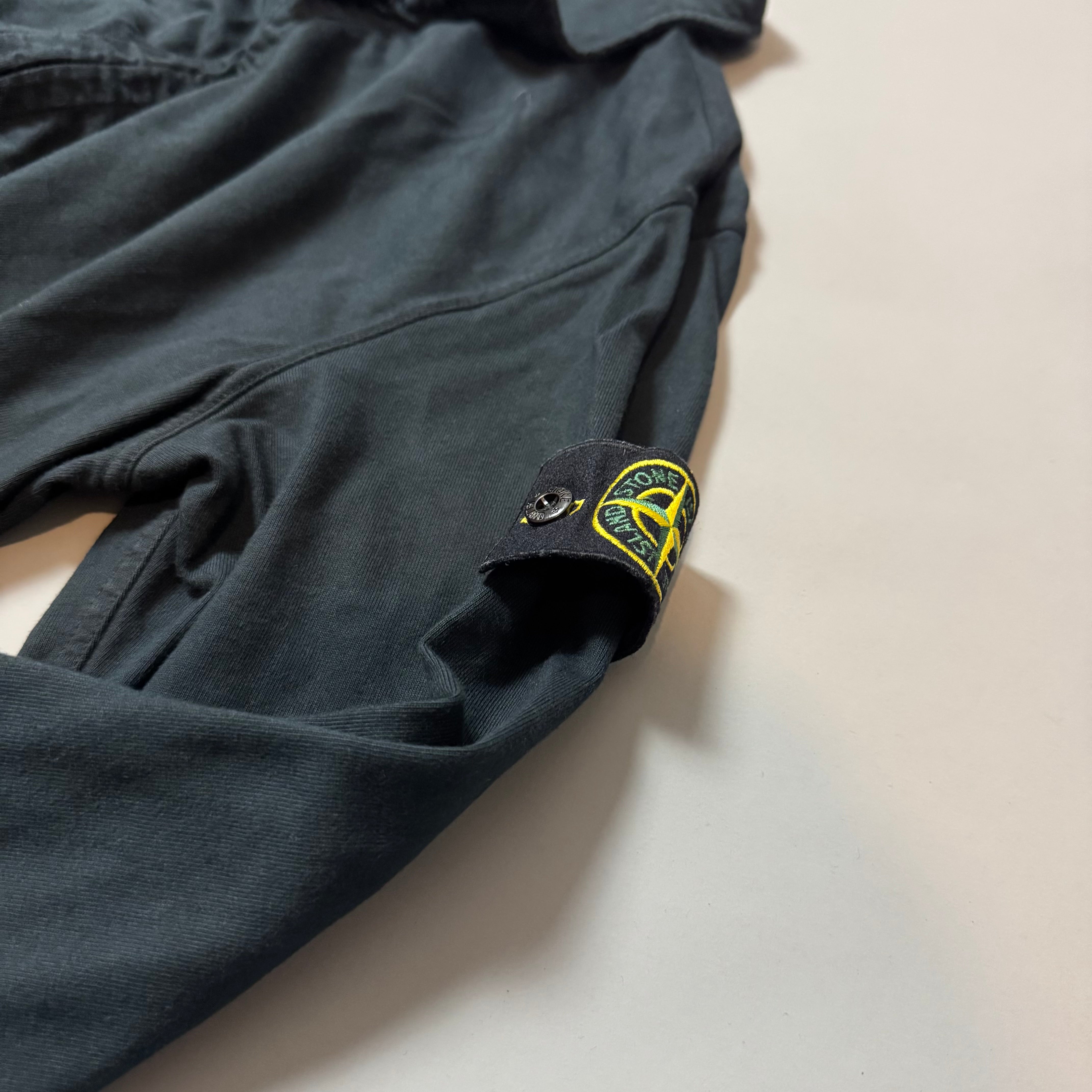 Stone Island Black 1/4 Zip Sweatshirt - Large