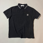Load image into Gallery viewer, Stone Island Black Polo Shirt - XL
