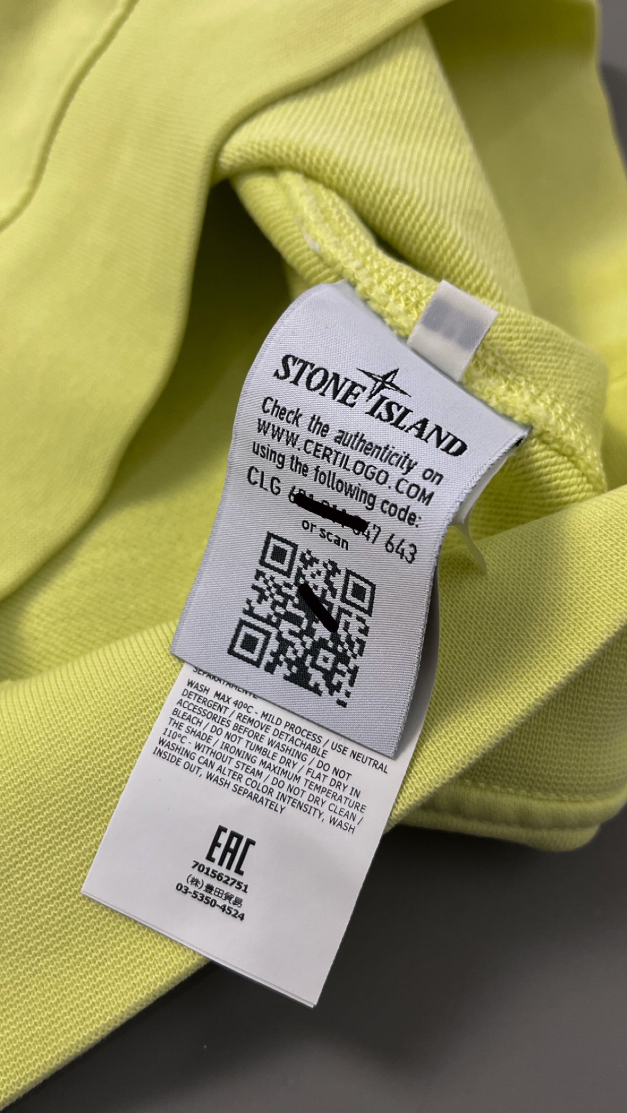 Stone Island Lemon Sweatshirt- Medium – TheKomp