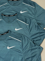 Load image into Gallery viewer, Nike Dark Aqua Blue Miler 1.0 T-shirt
